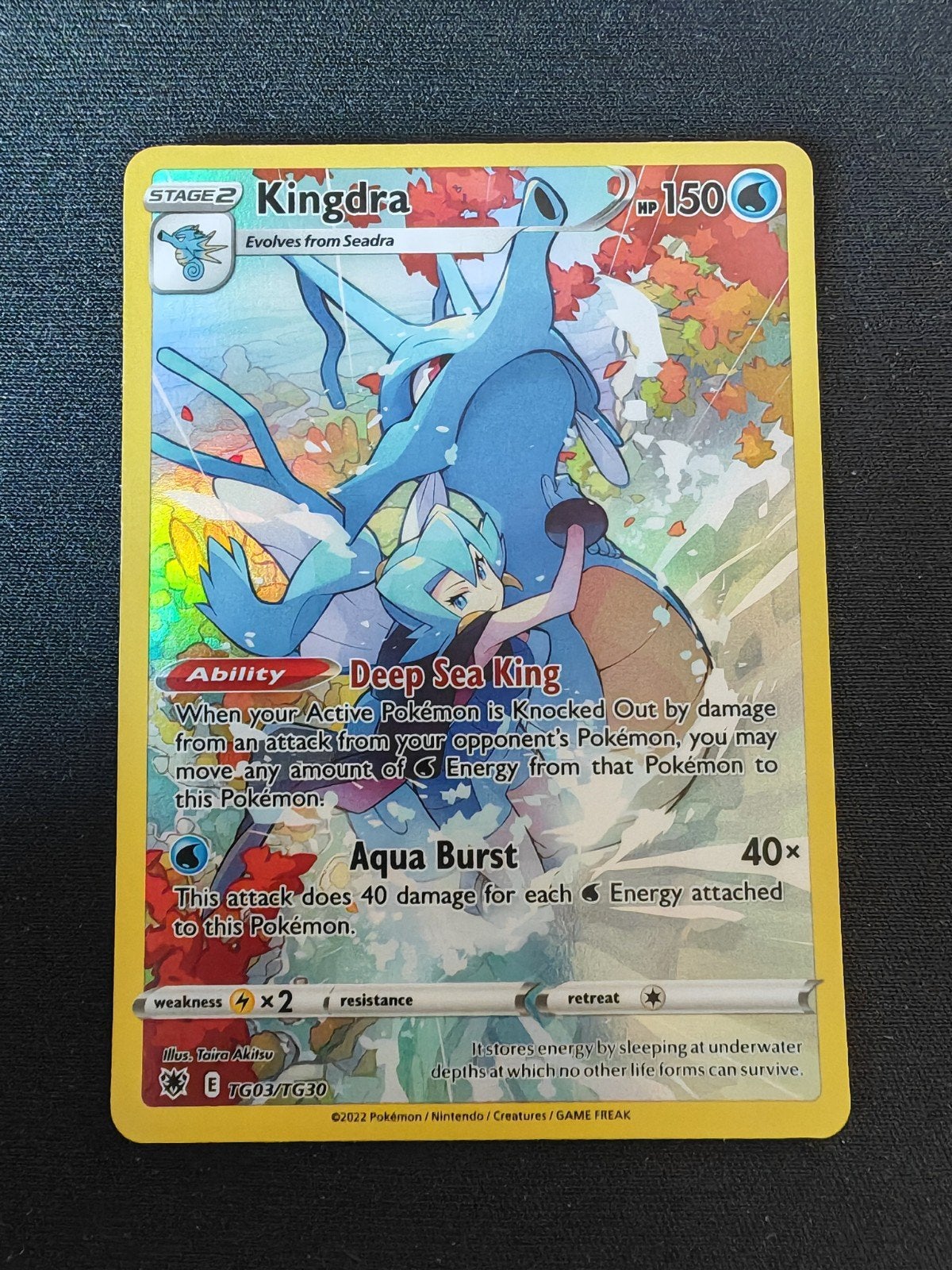 Kingdra TG03/TG30 NM Pokemon Kaart, Ophalen of Verzenden, Zo goed als nieuw, Losse kaart
