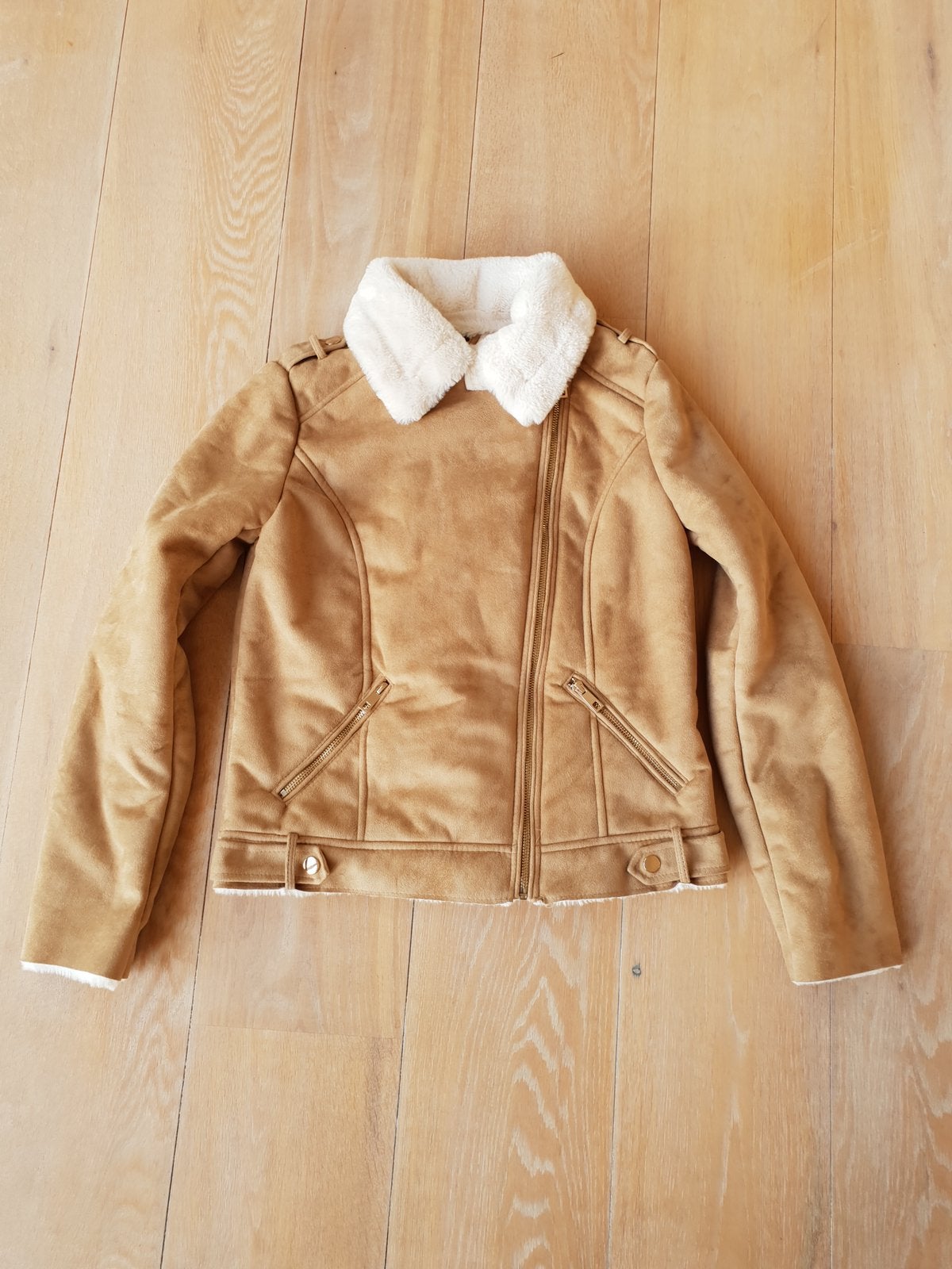 Jas Dorothy Perkins maat XS/34, Kleding | Dames, Jassen | Winter, Ophalen of Verzenden, Nieuw, Maat 34 (XS) of kleiner, Beige