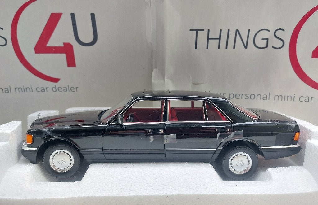 Norev 1:18 Mercedes-Benz 560 SEL 1991 zwart nieuw in doos, Ophalen of Verzenden, Nieuw, Auto, Norev