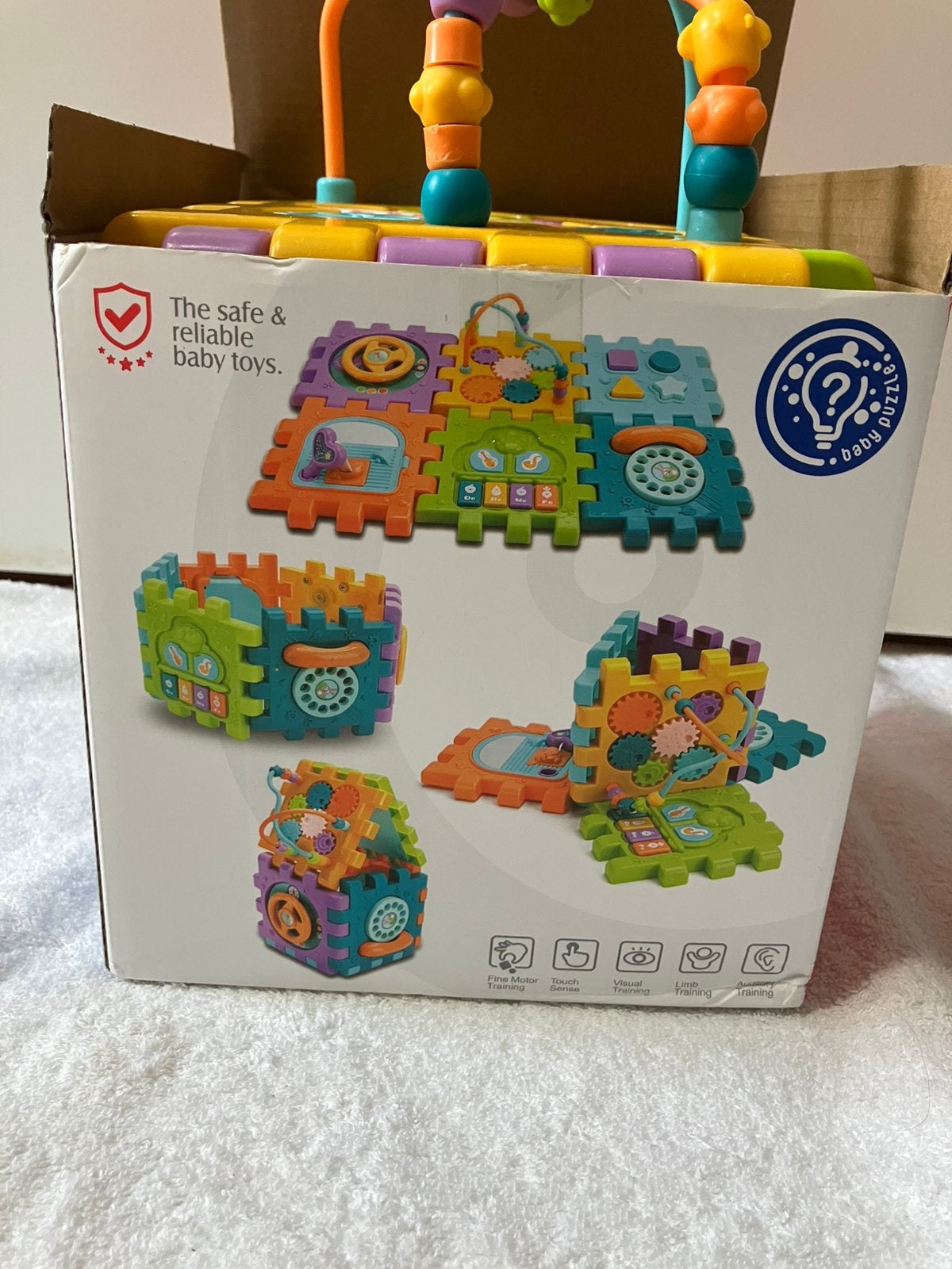 Educatieve Baby Activiteiten Kubus Speelgoed, Kinderen en Baby's, Speelgoed | Babyspeelgoed, Ophalen of Verzenden, Zo goed als nieuw