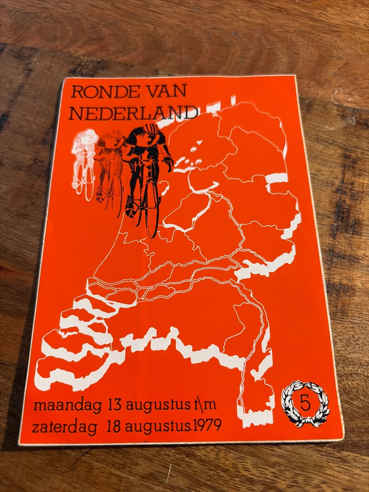 Vintage Sticker Ronde van Nederland 1979 Wielrennen, Ophalen of Verzenden, Gebruikt, Sport