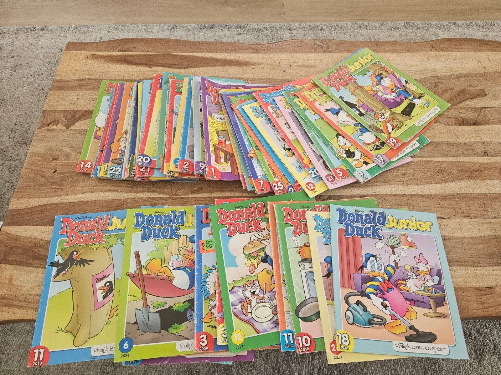 58x Donald Duck Junior stripboeken, Boeken, Meerdere stripboeken, Ophalen of Verzenden, Gelezen