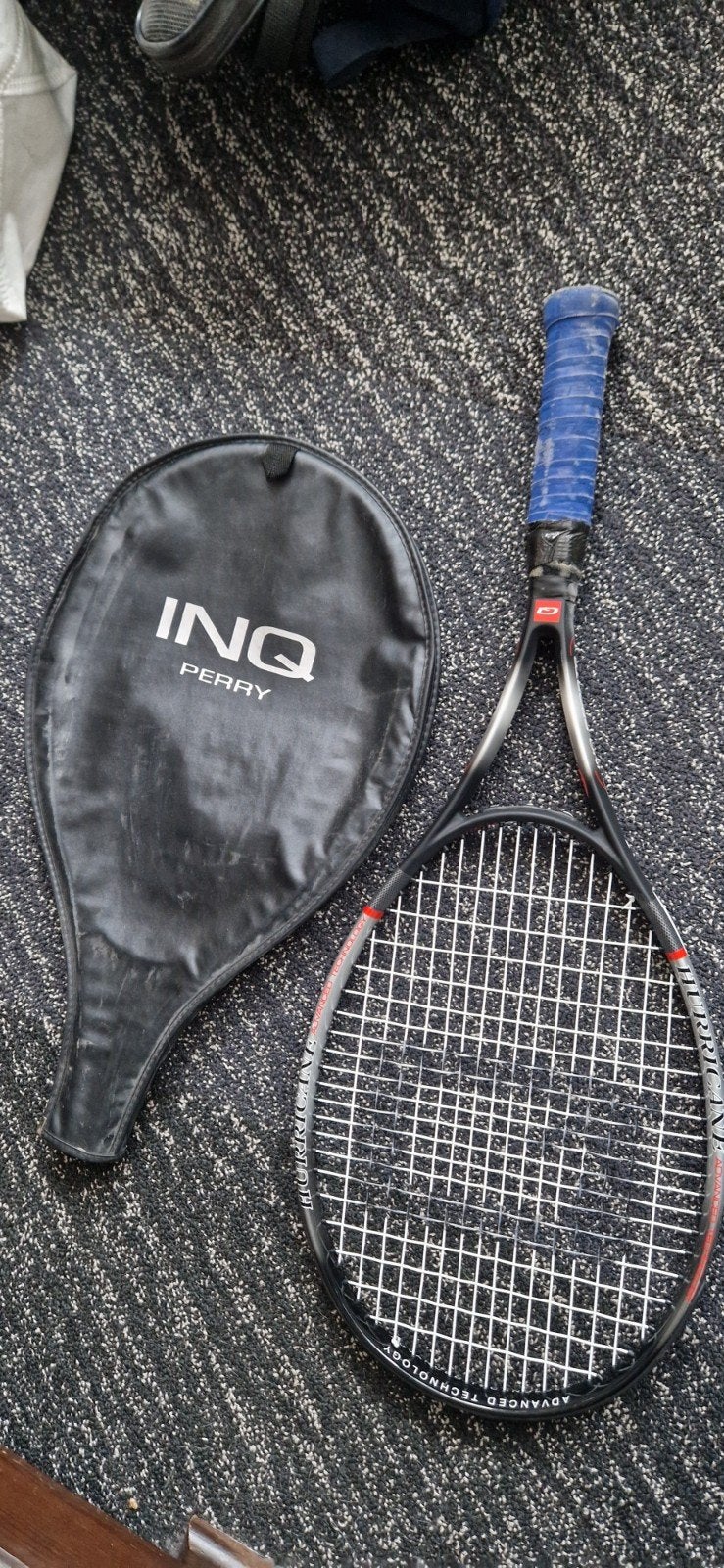 INQ Sports Hurricane Tennisracket met hoes, Ophalen of Verzenden, Zo goed als nieuw, Racket, Overige merken