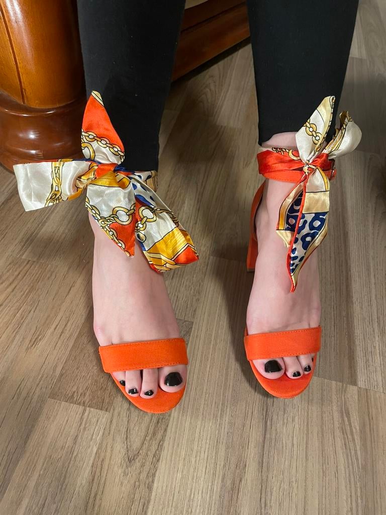 Queen Vivi Orange Open Toe Heels, Mint, EU 37, Kleding | Dames, Schoenen, Zo goed als nieuw, Pumps, Oranje, Ophalen of Verzenden