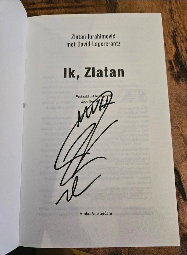 Ik, Zlatan - Gesigneerd exemplaar, Boeken, Ophalen of Verzenden, Zo goed als nieuw, Zlatan Ibrahimović met David Lagercrantz, Sport