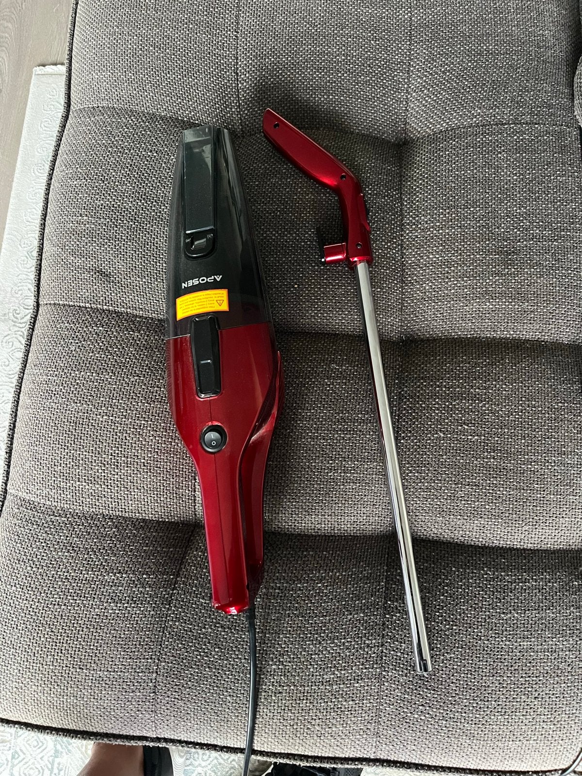 Aposen 2-in-1 Steelstofzuiger & Kruimeldief 600W, Witgoed en Apparatuur, Combi-reiniger, Overige merken, Gebruikt, Ophalen of Verzenden