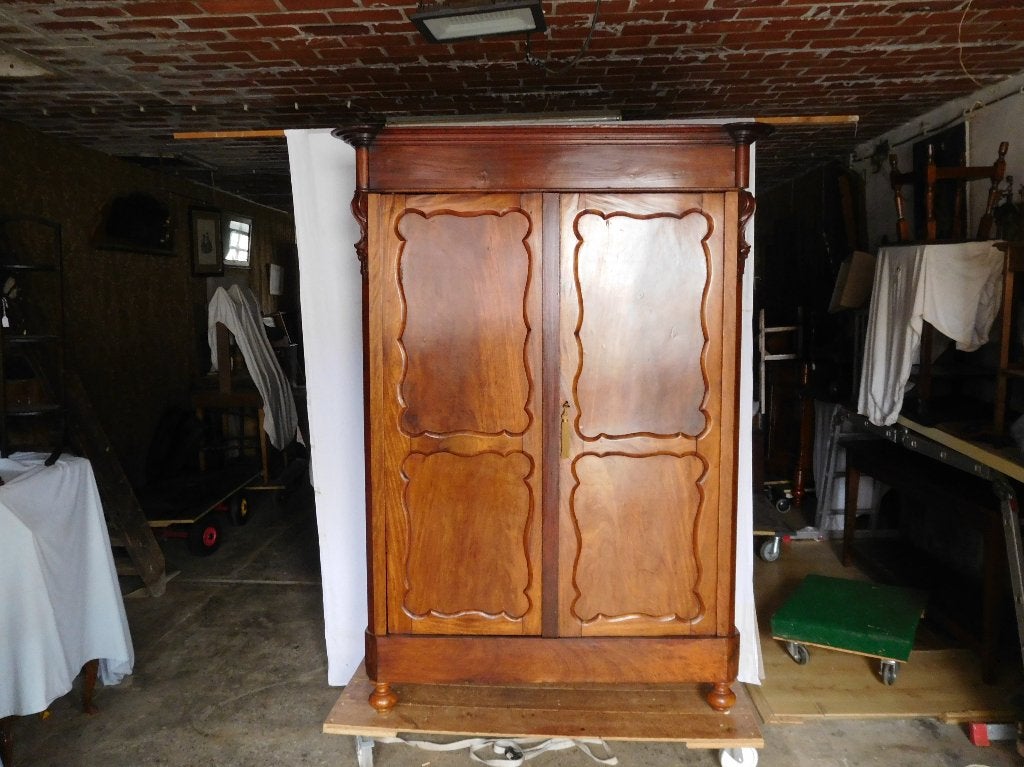 biedermeier linnenkast, Huis en Inrichting, Ophalen, Met deur(en), 100 tot 150 cm, Zo goed als nieuw