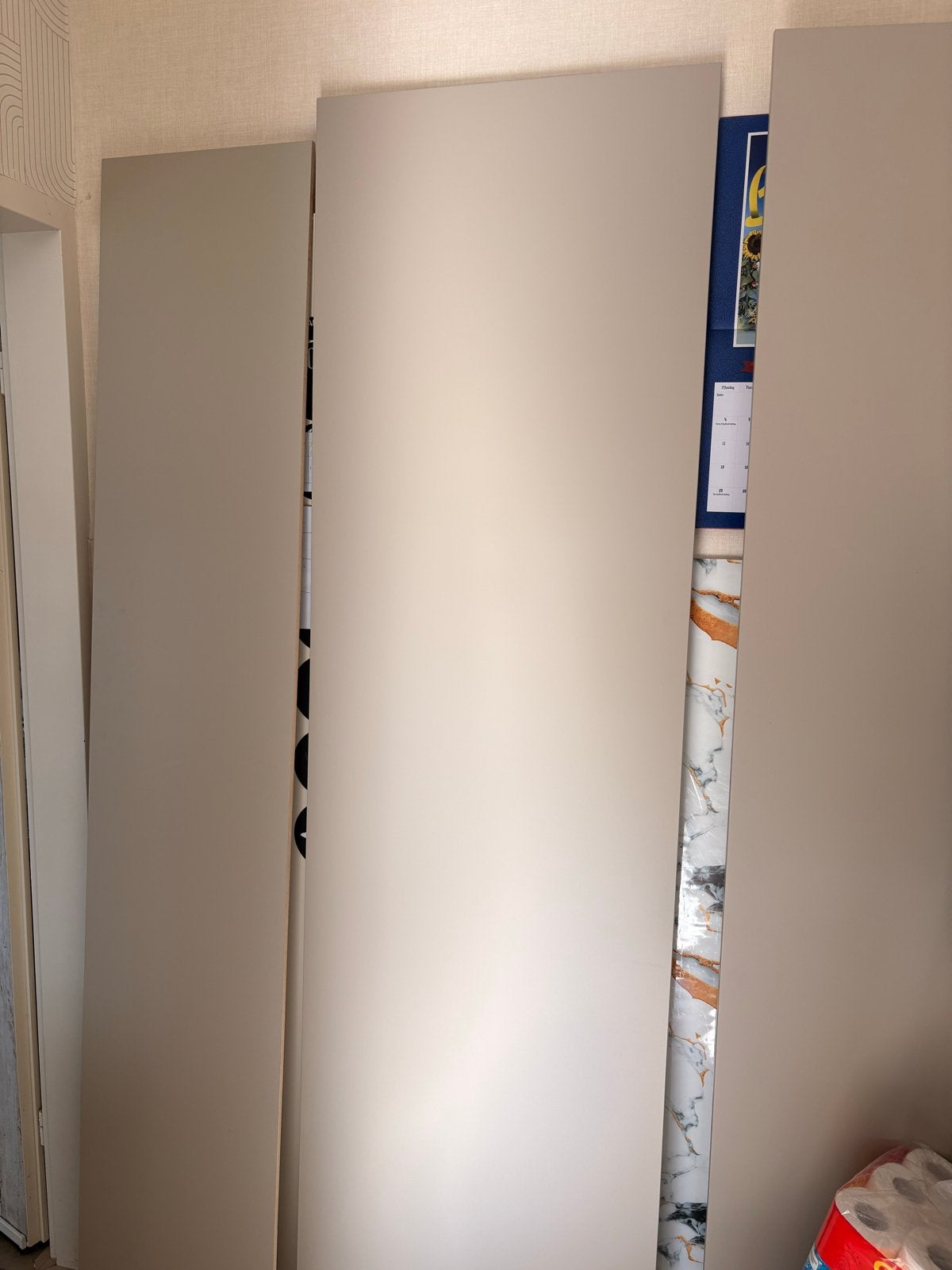 2 IKEA HAVSTORP  panelen  Beige 2x62  cm, Ophalen, Gebruikt