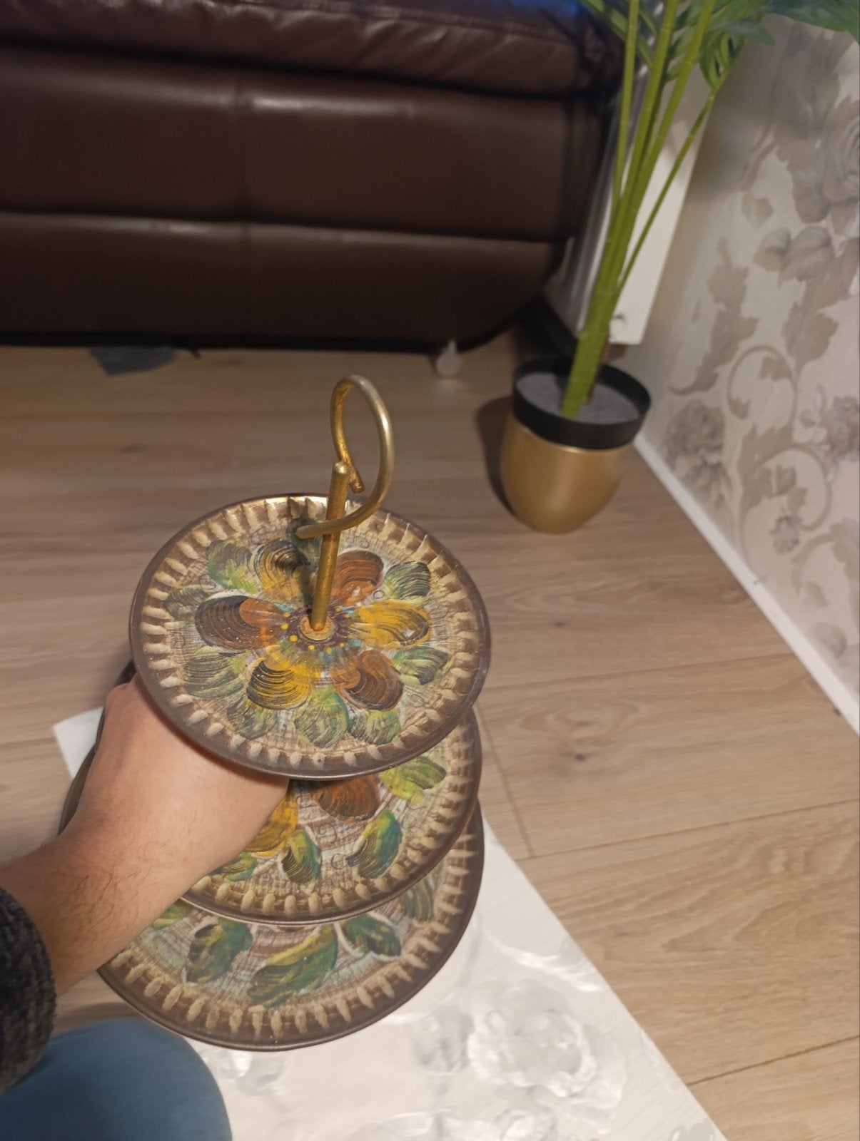Vintage H. Bequet Quaregnon Etagère - Made in Belgium, Antiek en Kunst, Ophalen of Verzenden