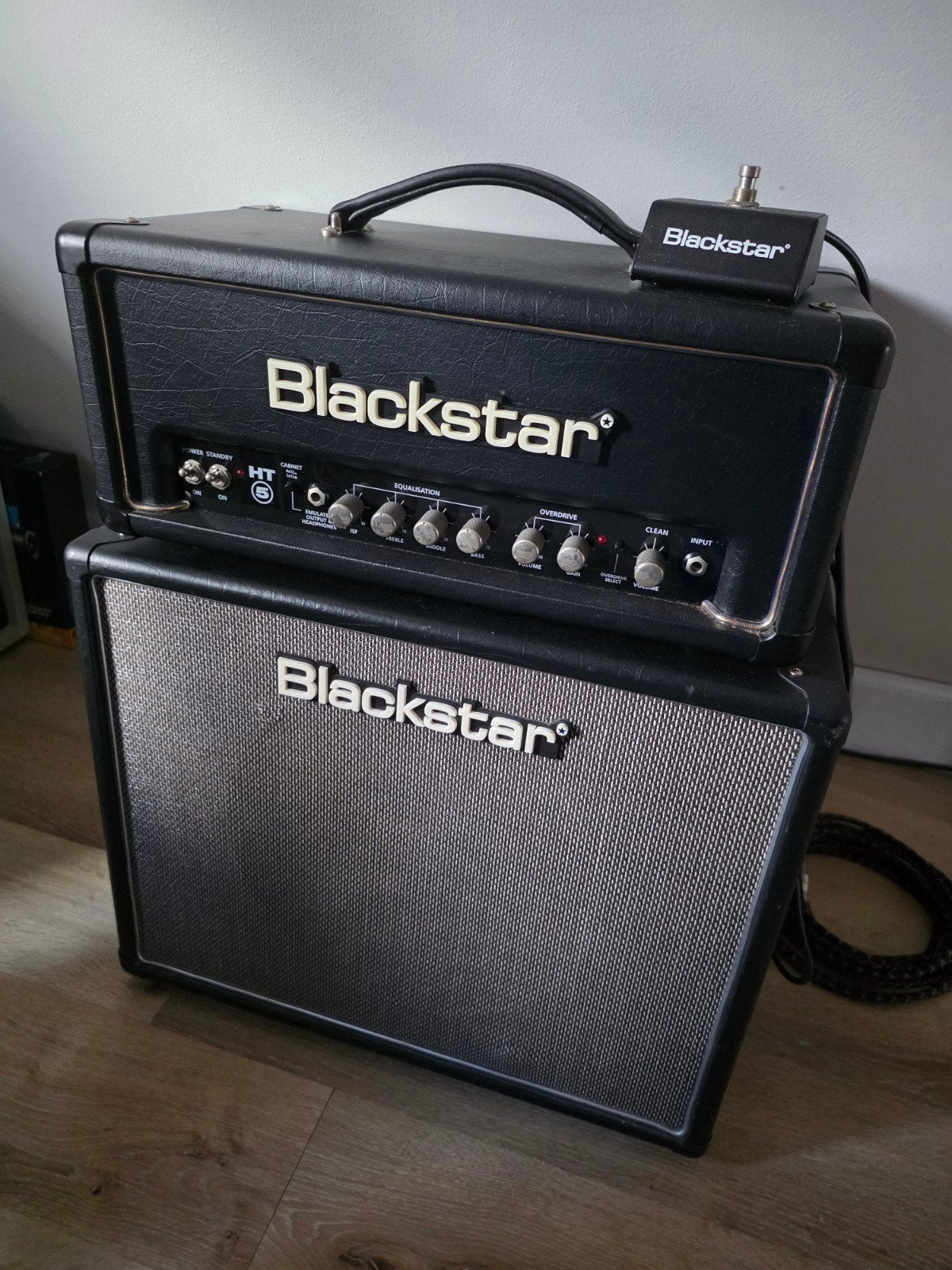 Blackstar HT5 buizenversterker met 1x12 Celestion Seventy 80, Ophalen, Gebruikt, Gitaar, Minder dan 50 watt