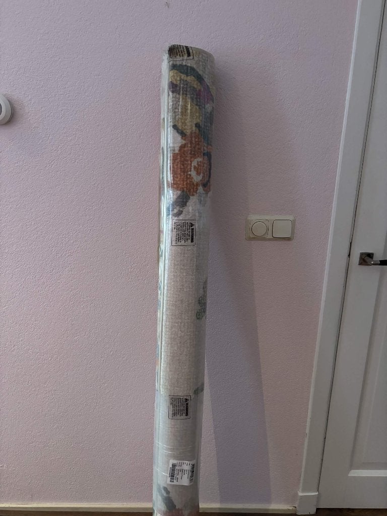 Nieuw vloerkleed bloemen Karwei, Huis en Inrichting, Ophalen, Wit, 150 tot 200 cm, Bloemen wit