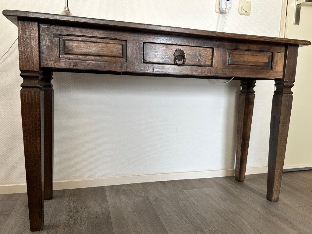 Houten sidetable, Ophalen, 100 tot 150 cm, Modern klassiek, Zo goed als nieuw