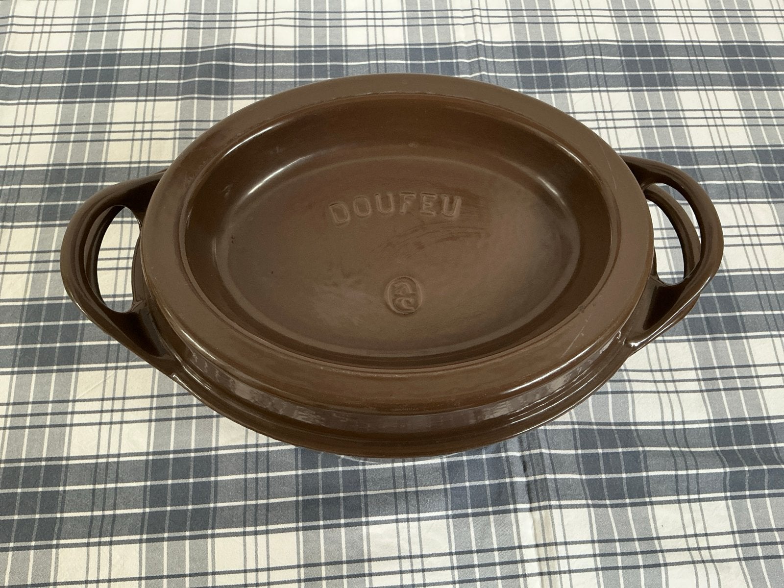 Cousance [le Creuset] Gietijzeren Braadpan  38cm, Gebruikt, Met deksel, Ophalen of Verzenden, Overige merken