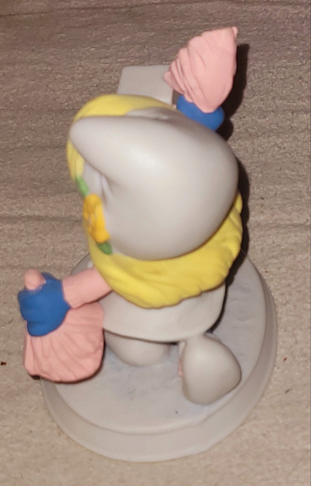 Top Smurfin Smurfette 11 Birthday beeldje porselein W.Berrie, Ophalen, Zo goed als nieuw, Smurfin, Overige typen