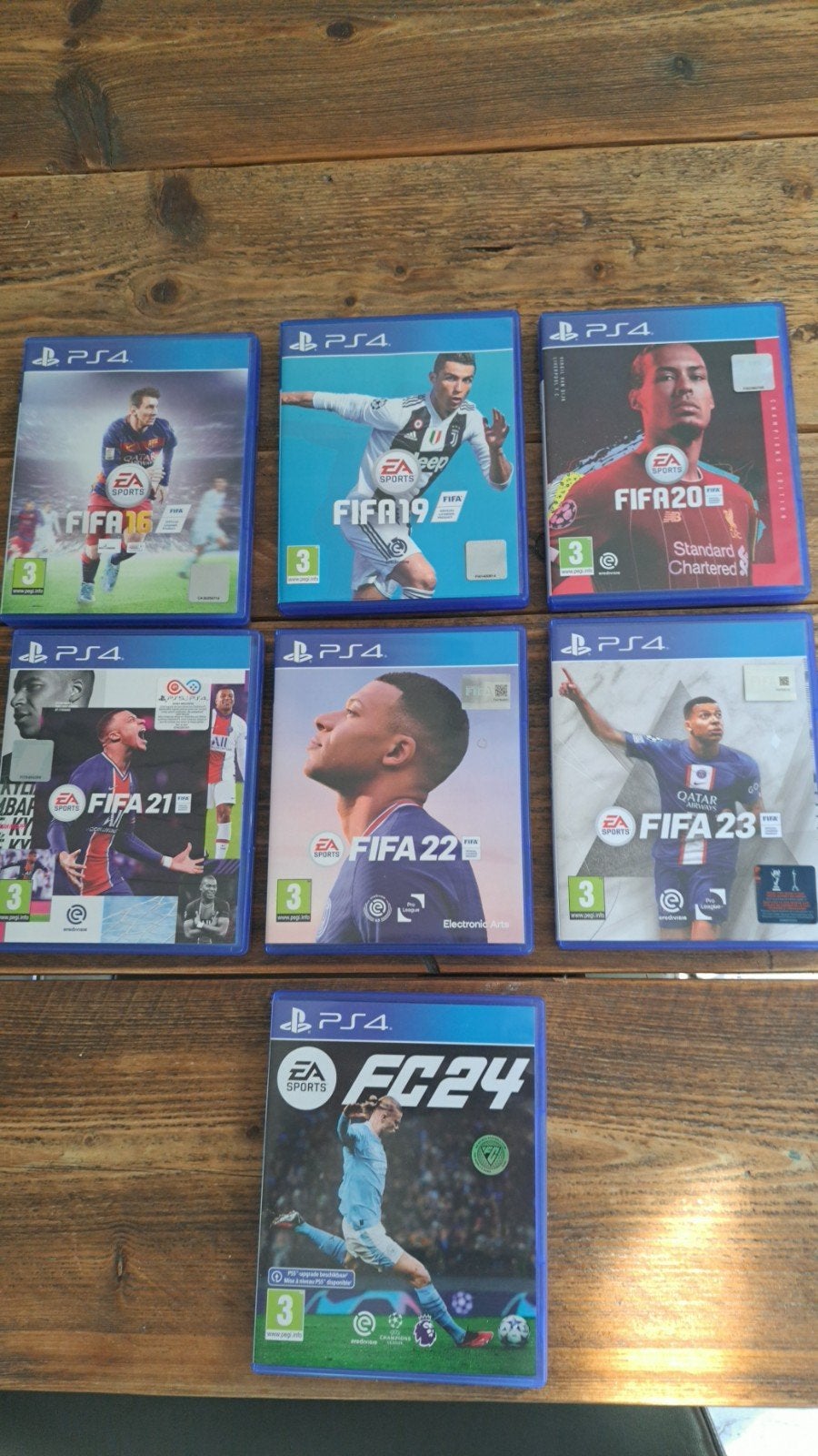 FIFA PS4 Games Collectie: FIFA 16 t/m FC24 totaalprijs, Gebruikt, Ophalen of Verzenden, Eén computer, Sport