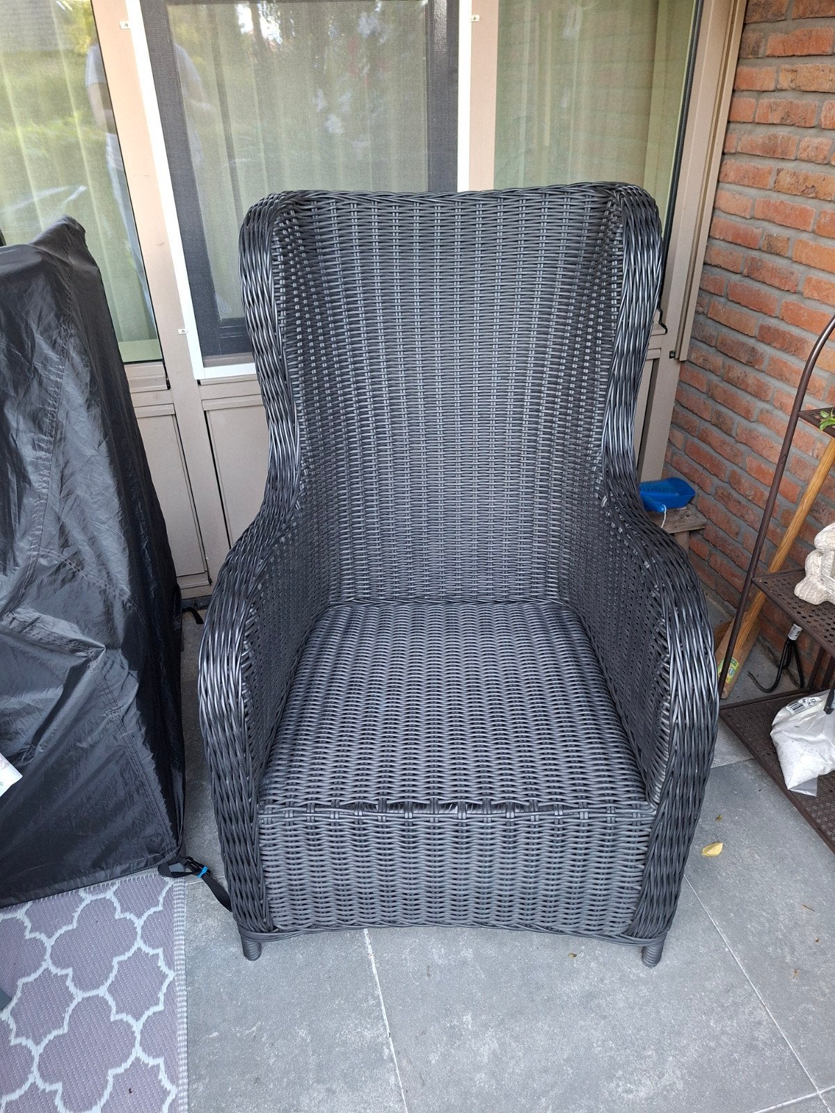 2 grote fauteuils, Ophalen, Gebruikt, Kunststof