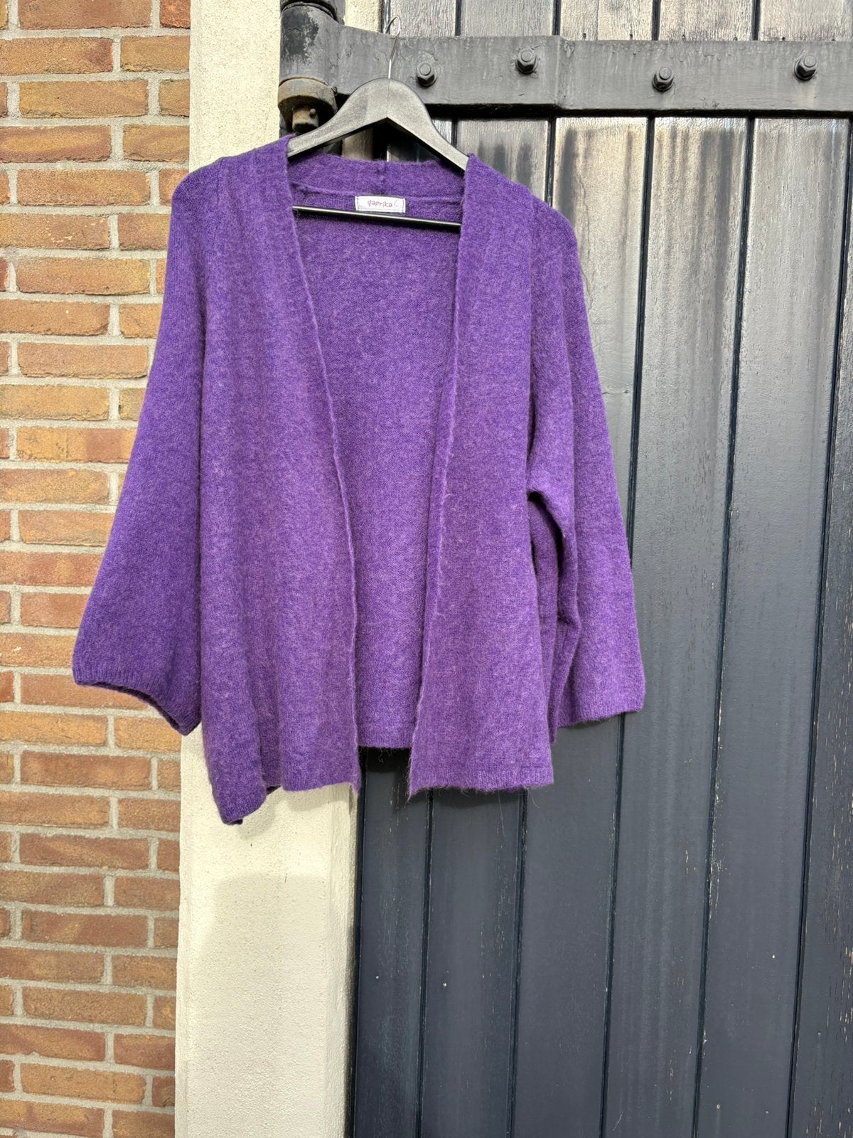 Vest paars, Paprika, maat 44-46-48, wol,, Ophalen of Verzenden, Zo goed als nieuw, Maat 46/48 (XL) of groter, Paars