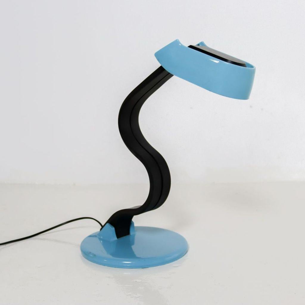 Vintage Design Guzzini Snoki tafellamp, Huis en Inrichting, Lampen | Tafellampen, Gebruikt, Kunststof, Metaal, Ophalen of Verzenden