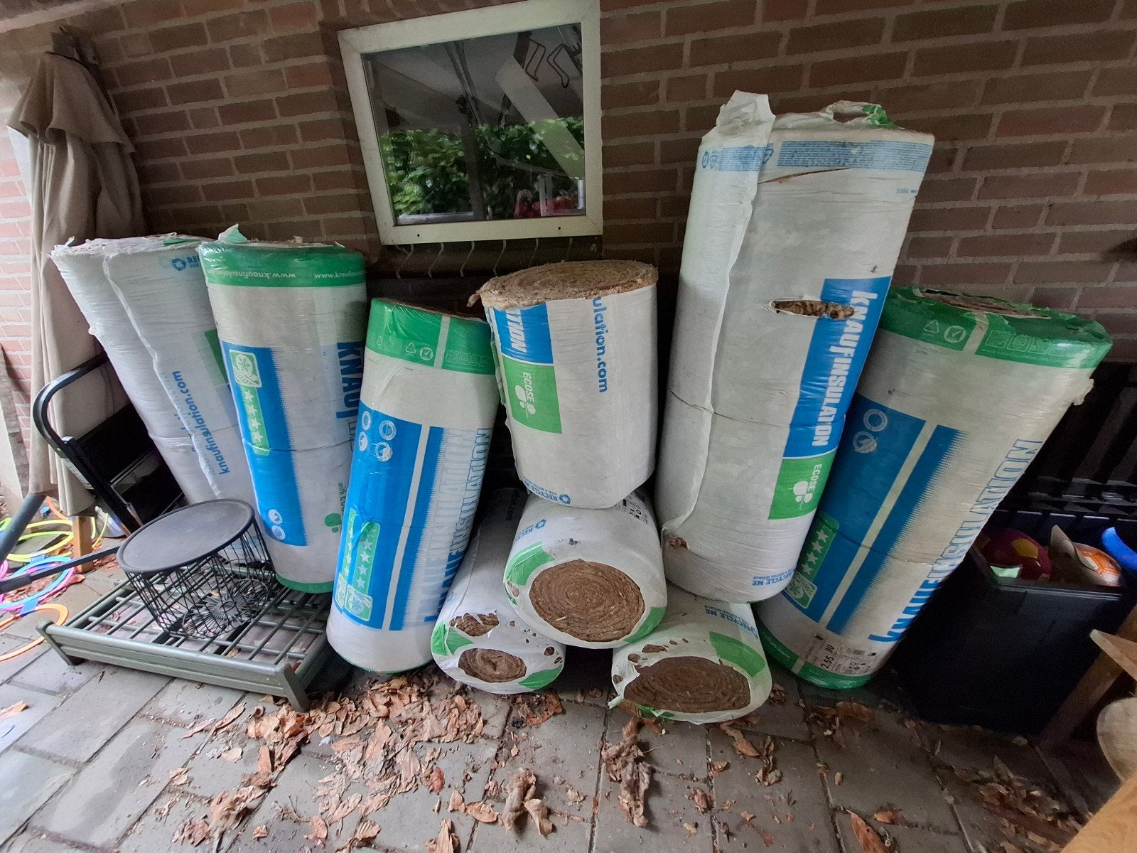 Knauf Naturoll 035 Glaswol isolatie, Ophalen, Dakisolatie, Nieuw, 15 m² of meer