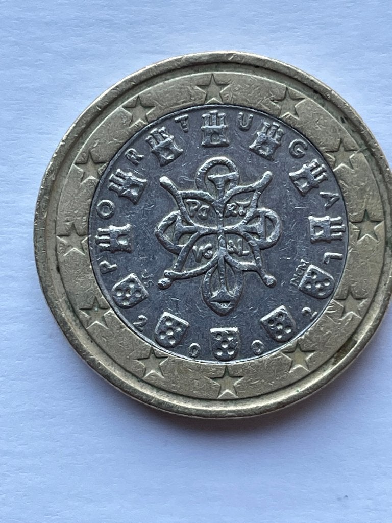Portugal 1 Euro ,van 2002, Postzegels en Munten, Munten | Europa | Euromunten, Ophalen of Verzenden, Portugal, 1 euro, Losse munt