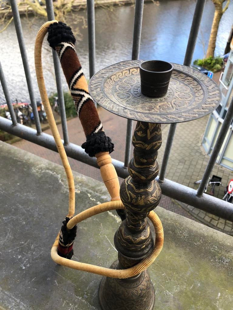 Egyptische shisha waterpijp, Ophalen of Verzenden, Gebruikt, (Water)pijp