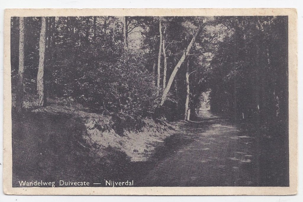 Nijverdal Duivecate Oude gelopen ansichtkaart (B138, Verzamelen, Ophalen of Verzenden, 1940 tot 1960, Gelopen