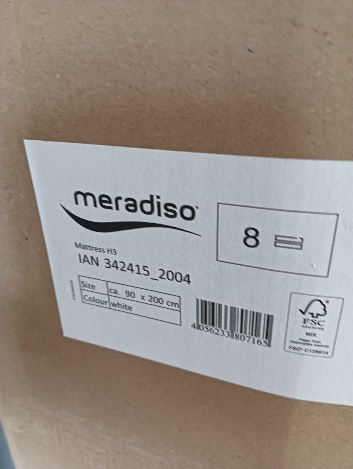 Nieuw Meradiso matras 90x200 cm, Ophalen of Verzenden