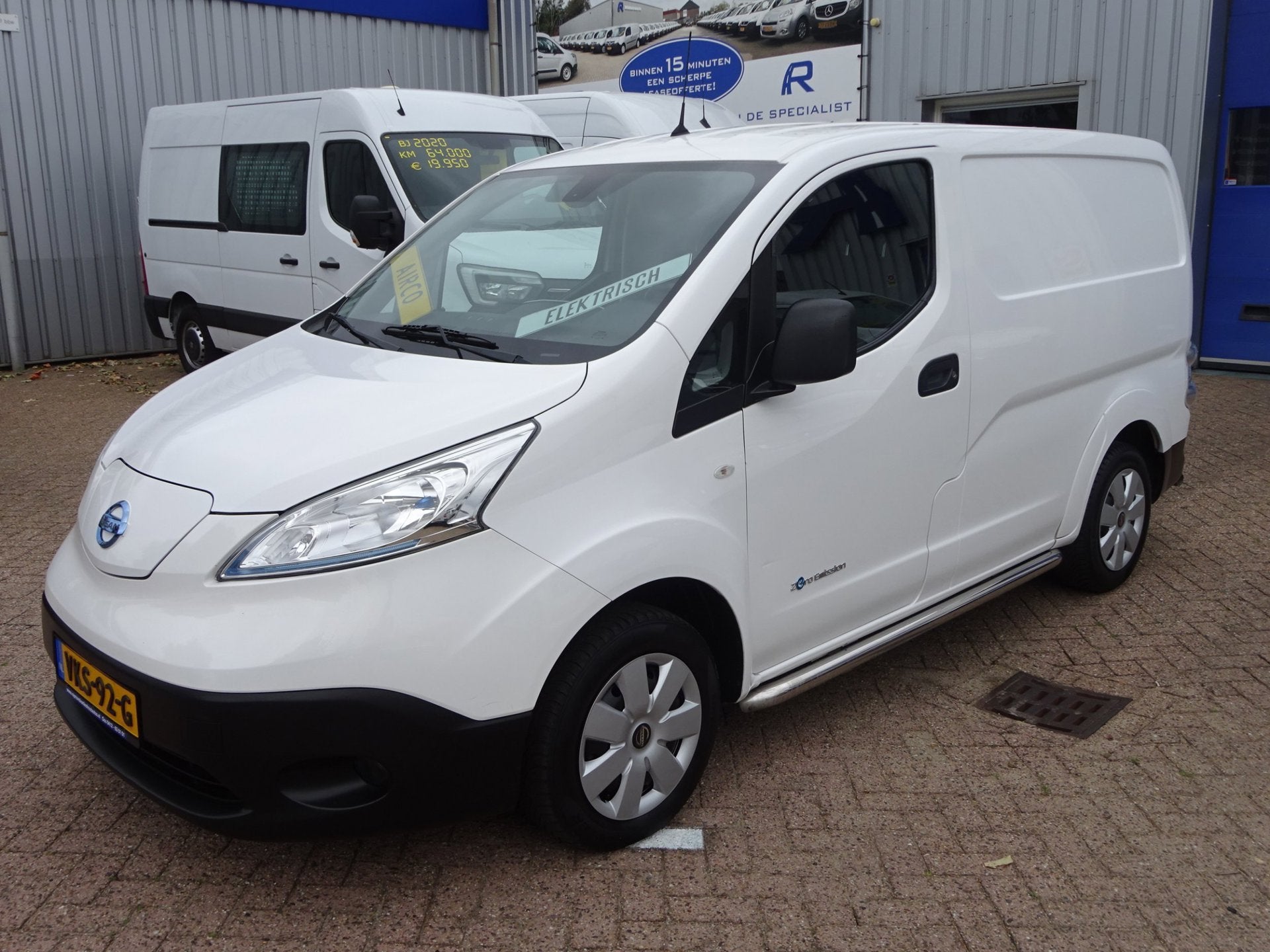 Nissan E-NV200 Business 40 kWh 2.ZERO S.O.H 90% ( Grotere ac, Auto's, Automatische klimaatregeling, Gebruikt, Zwart, Wit