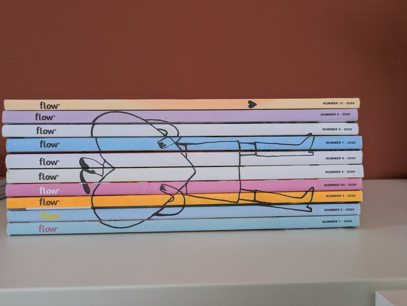 10 Flow Magazines uit 2024, Boeken, Tijdschriften en Kranten, Ophalen of Verzenden, Zo goed als nieuw, Damesbladen
