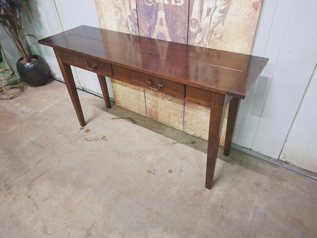 Gereserveerd Klassiek donker kersen sidetable, haltafel,, Huis en Inrichting, Ophalen of Verzenden, 25 tot 50 cm, Rechthoekig