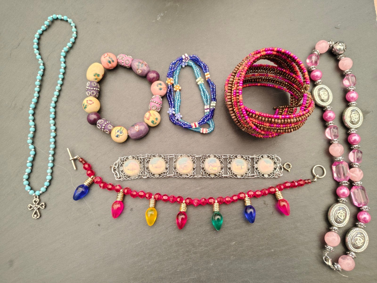 Set van diverse armbanden en kettingen, Sieraden, Tassen en Uiterlijk, Kindersieraden, Ophalen of Verzenden, Zo goed als nieuw