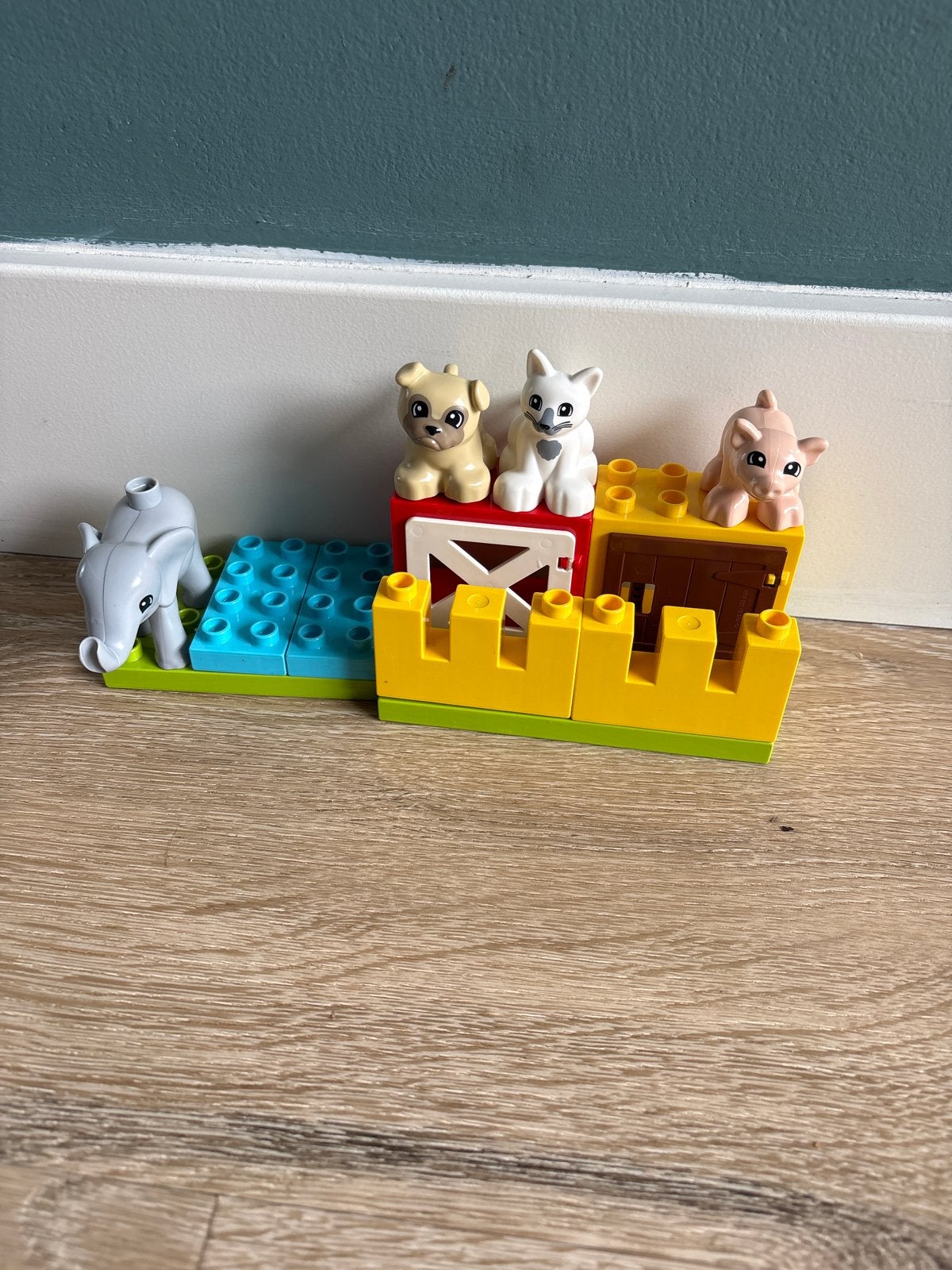 Leuke speelset met dieren en bouwblokken, Kinderen en Baby's, Ophalen, Gebruikt, Duplo