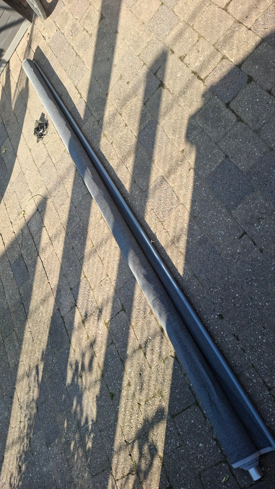 Nesling coolfit rolgordijn 296cmx240cm buiten antraciet, Ophalen, Gebruikt