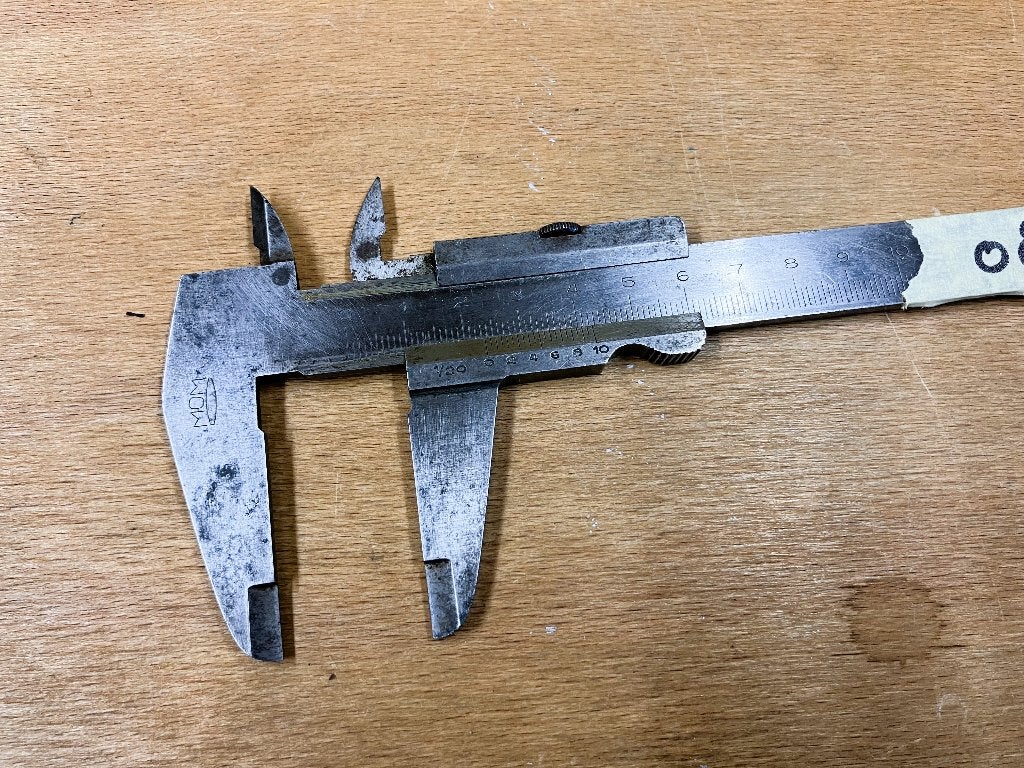Schuifmaat 150mm MOM MSZ4986, Ophalen of Verzenden, Gebruikt, Rolmaat/meetlint, Overige merken