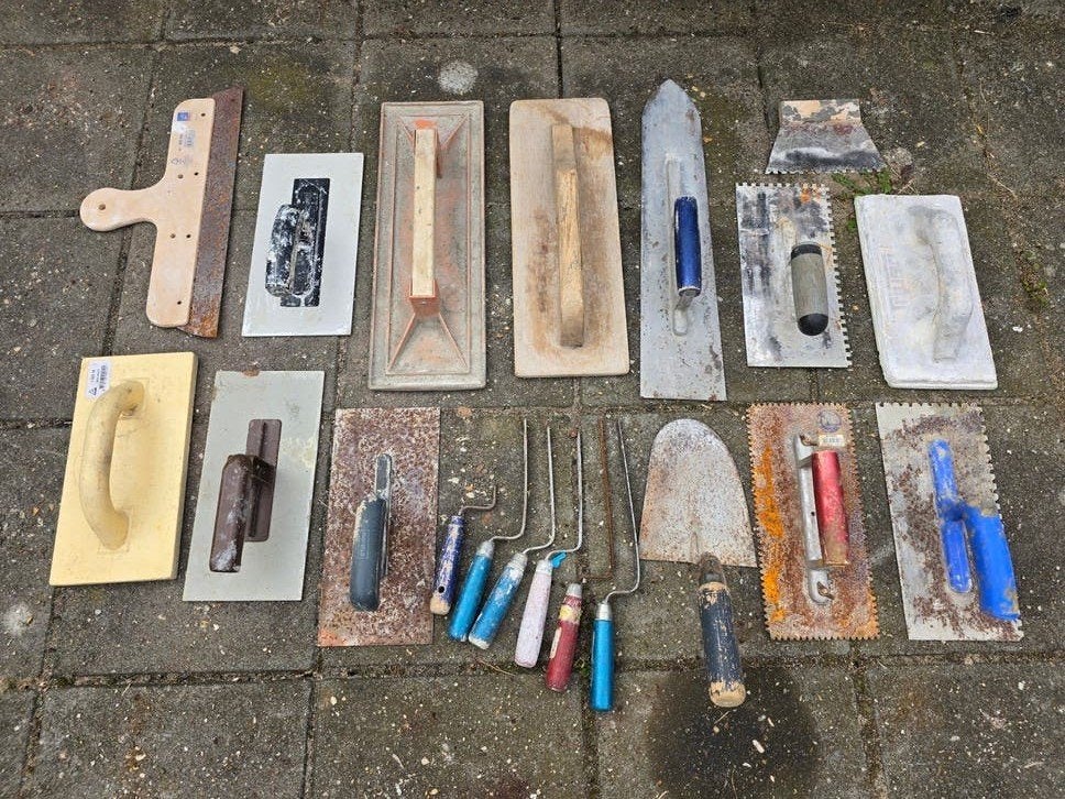 Tegelzetter/Stucadoors handgereedschap, Ophalen, Gebruikt