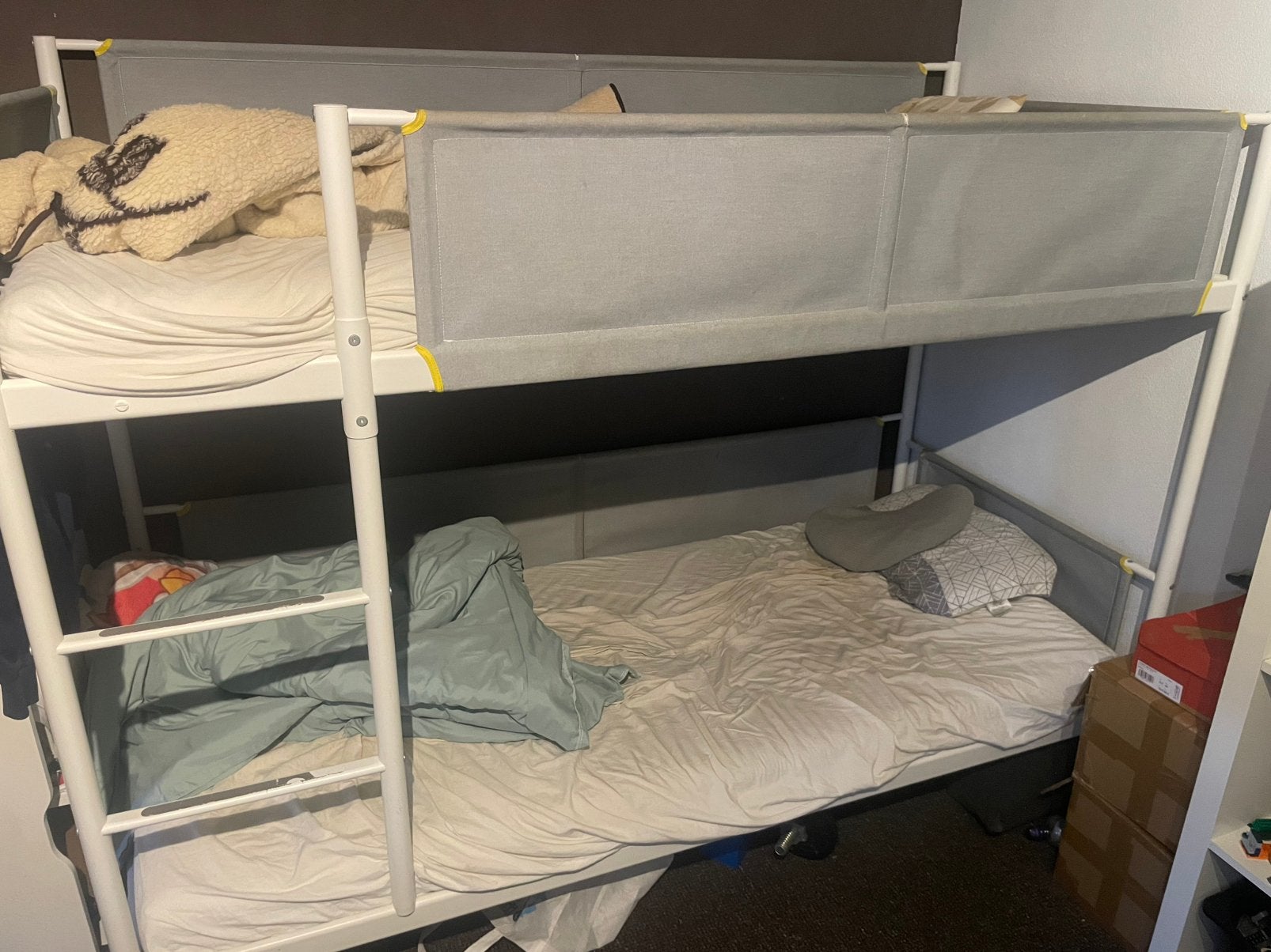 Ikea stappelbed zonder matrassen, Huis en Inrichting, Slaapkamer | Stapelbedden en Hoogslapers, Ophalen, Gebruikt, 90 cm, Tweepersoons