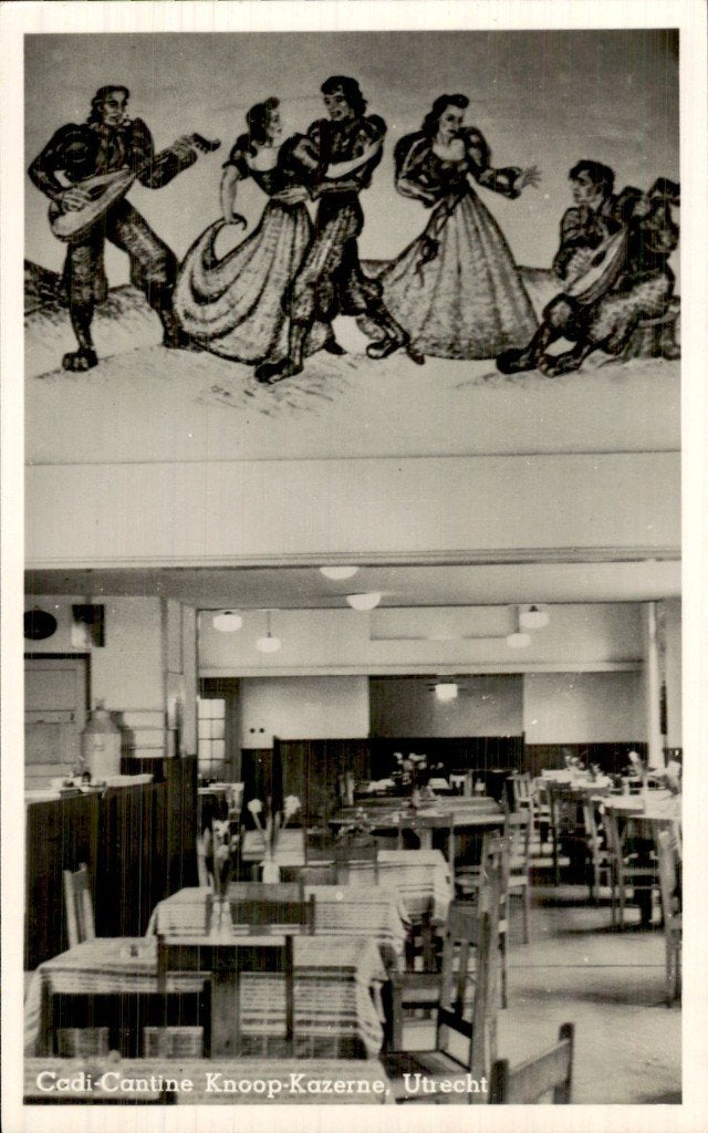 Utrecht - Knoop-Kazerne - Cadi-Cantine, Verzamelen, Ansichtkaarten | Nederland, Ophalen of Verzenden, 1940 tot 1960, Ongelopen