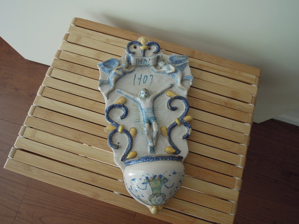18e eeuwse wijwaterbak, Antiek en Kunst, Ophalen of Verzenden