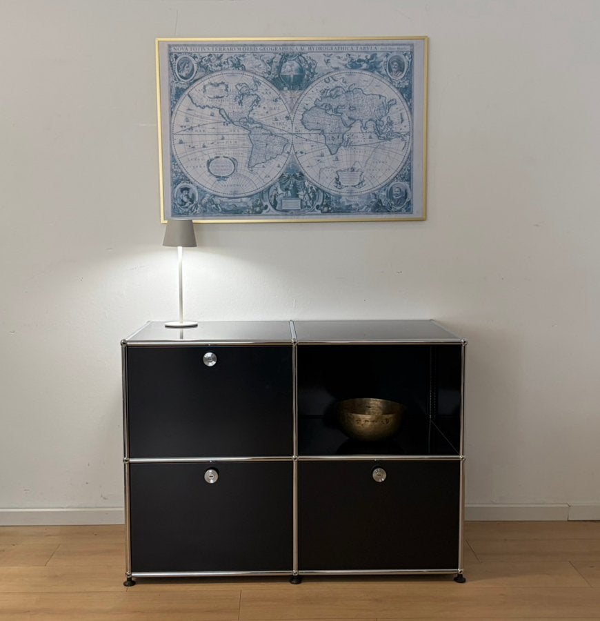 Original USM Haller Sideboard 2x2 elements black, Huizen en Kamers, Kamers te huur