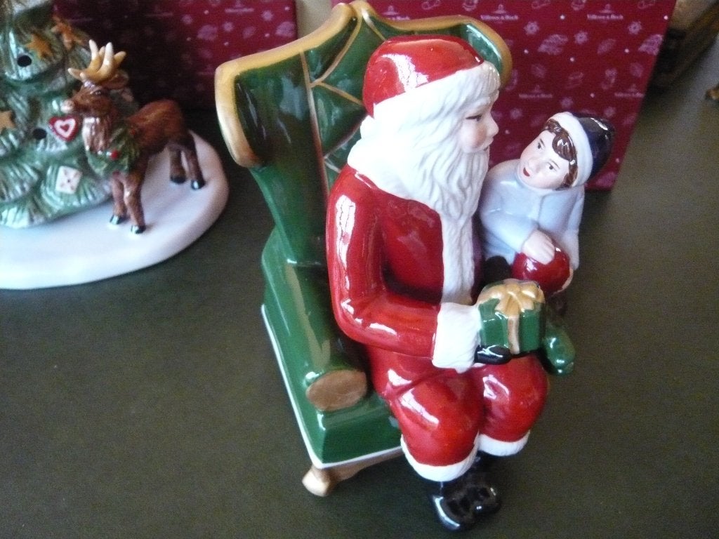 Villeroy & Boch speeldoos Christmas Toys Santa op stoel 15cm, Ophalen of Verzenden, Nieuw