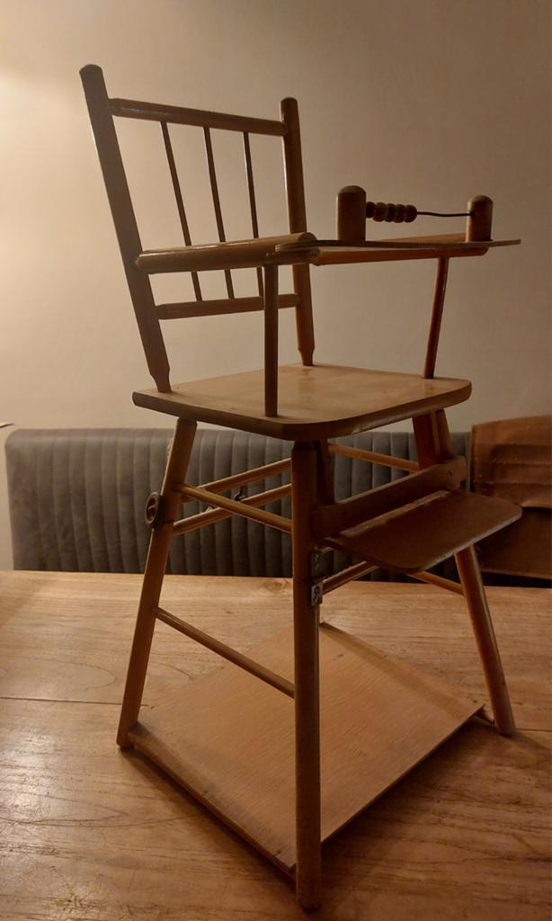 Poppen/kinderstoeltje met telraam Midcentury, Ophalen, Zo goed als nieuw, Overige typen