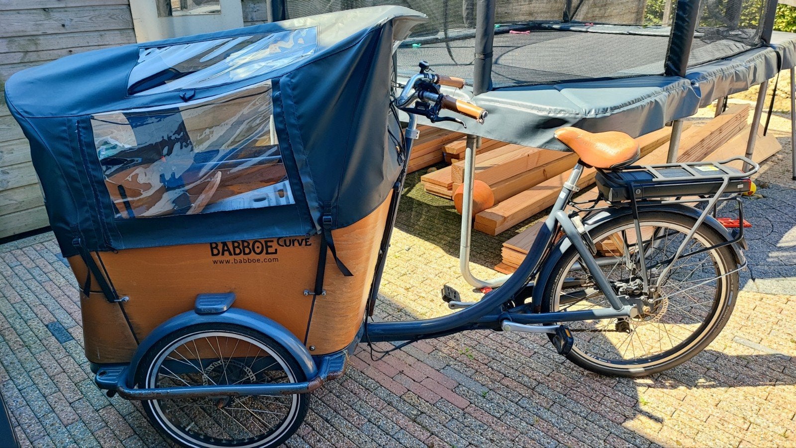 Babboe elektrische bakfiets met accessoires, Fietsen en Brommers, Fietsen | Bakfietsen, Ophalen