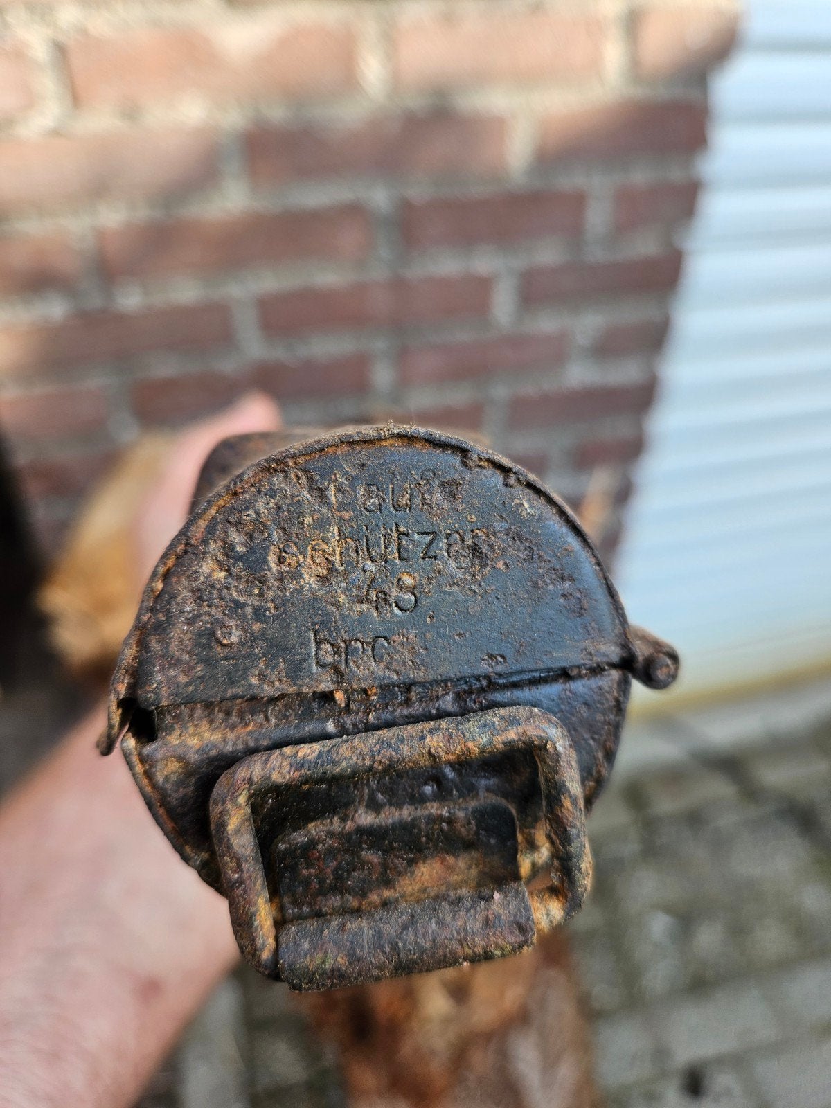 Reserveloop houder voor mg34 en mg42, Verzamelen, Militaria | Tweede Wereldoorlog, Ophalen of Verzenden, Nederland, Hulzen of Bodemvondsten