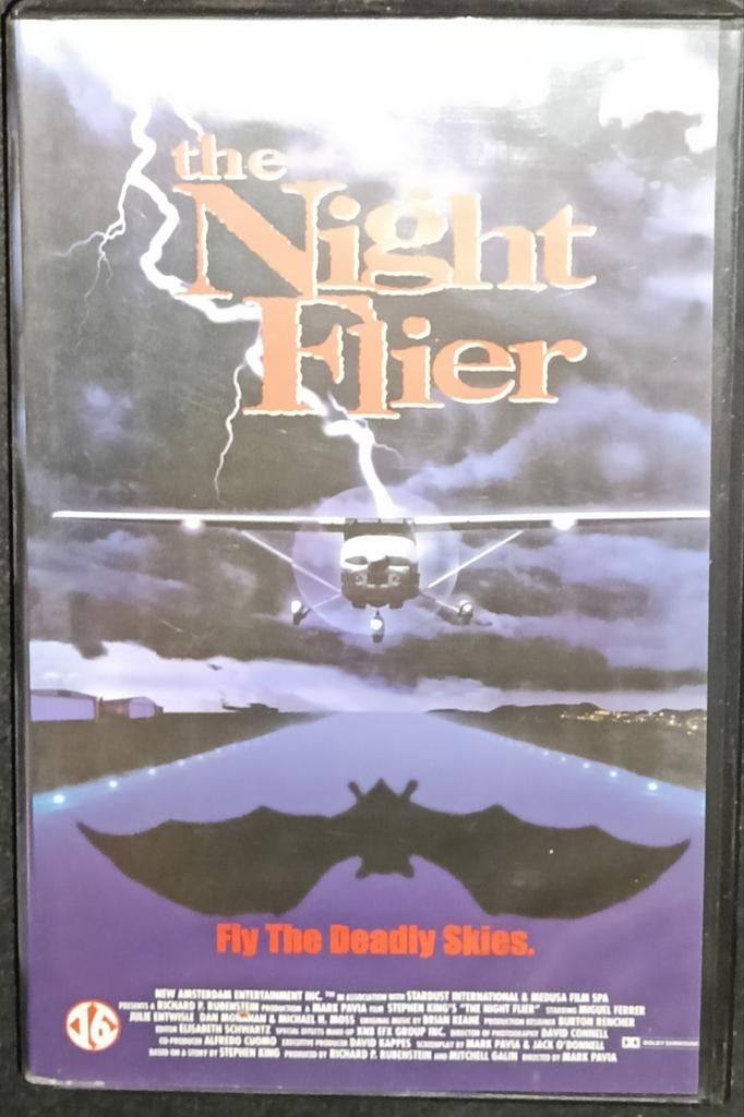 Night Flier vhs, Vanaf 16 jaar, Ophalen of Verzenden, Zo goed als nieuw, Horror