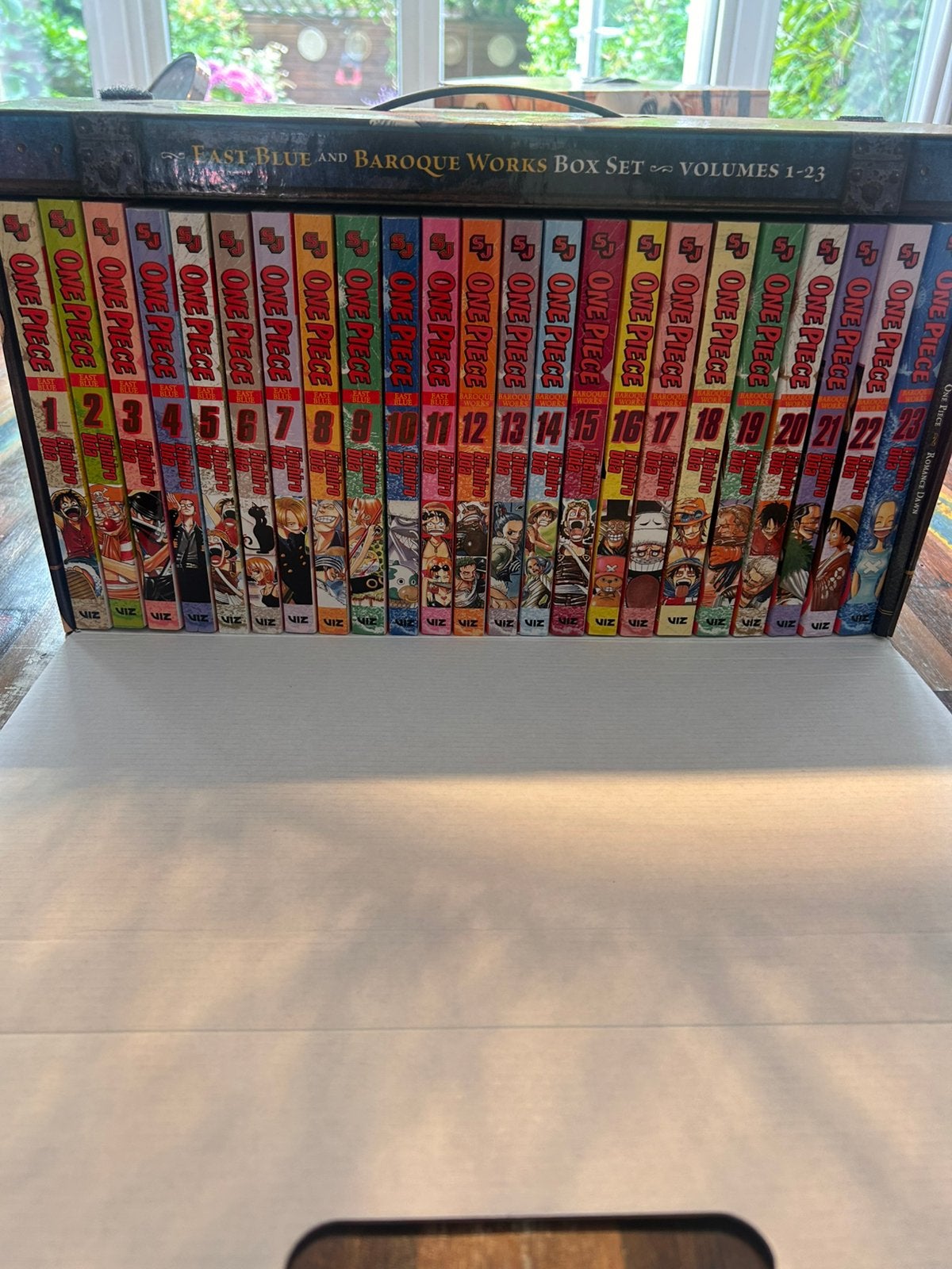 One Piece Box Set: East Blue and Baroque Works (Volumes 1-23, Boeken, Complete serie of reeks, Ophalen of Verzenden, Gelezen, Eiichiro Oda