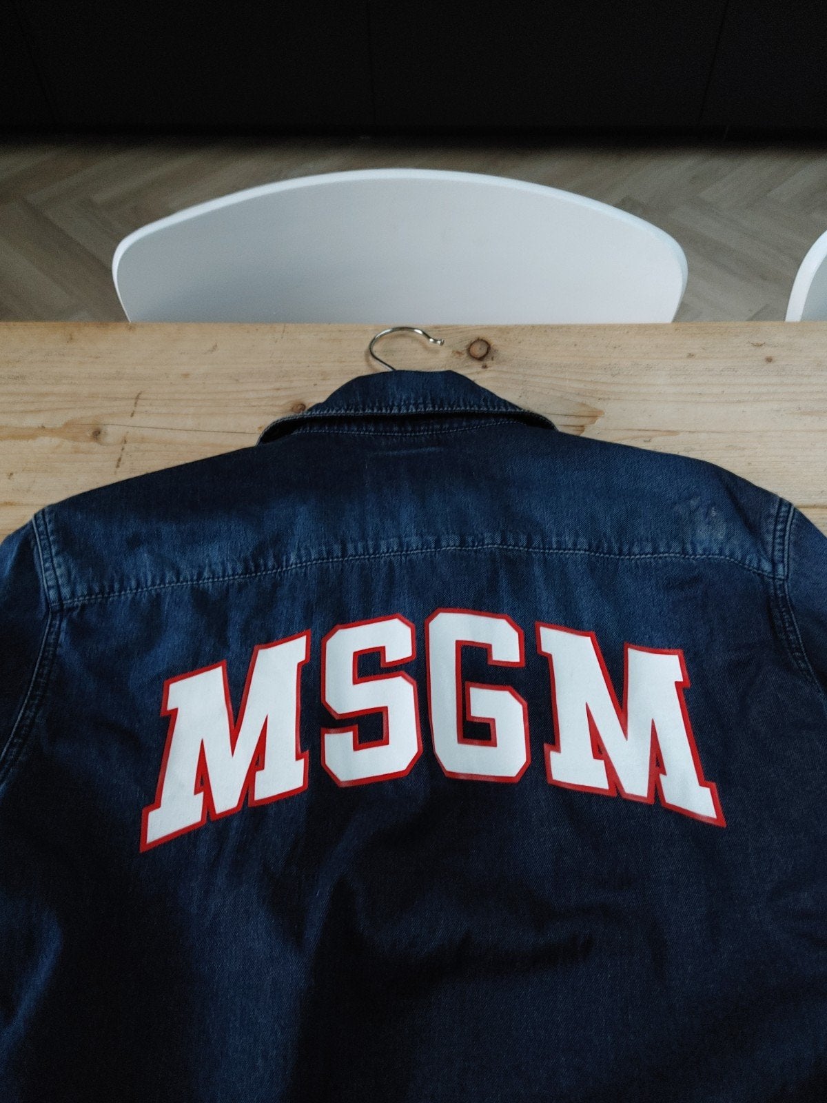MSGM spijker overhemd boordmaat 39, Blauw, Msgm, Zo goed als nieuw, Halswijdte 39/40 (M)