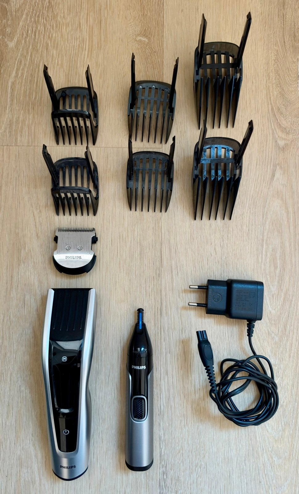 Philips HC9450 tondeuse – incl. 6 opzetkammen en neustrimmer, Ophalen of Verzenden, Gebruikt, Haarverzorging