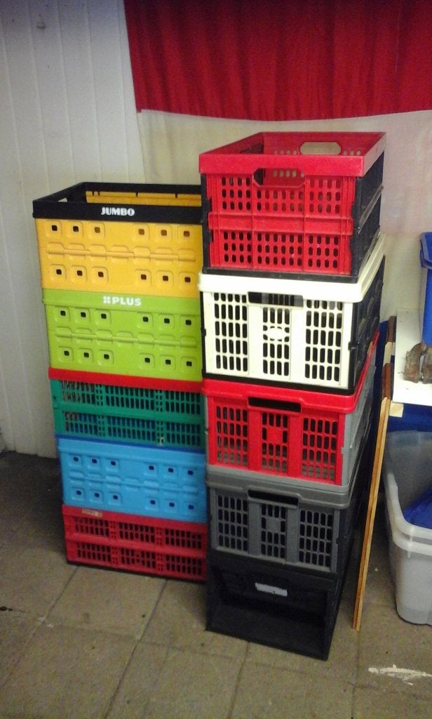 tekoop 10 kratjes prijs bieden, Ophalen, Gebruikt, Minder dan 50 cm, 5 – 50