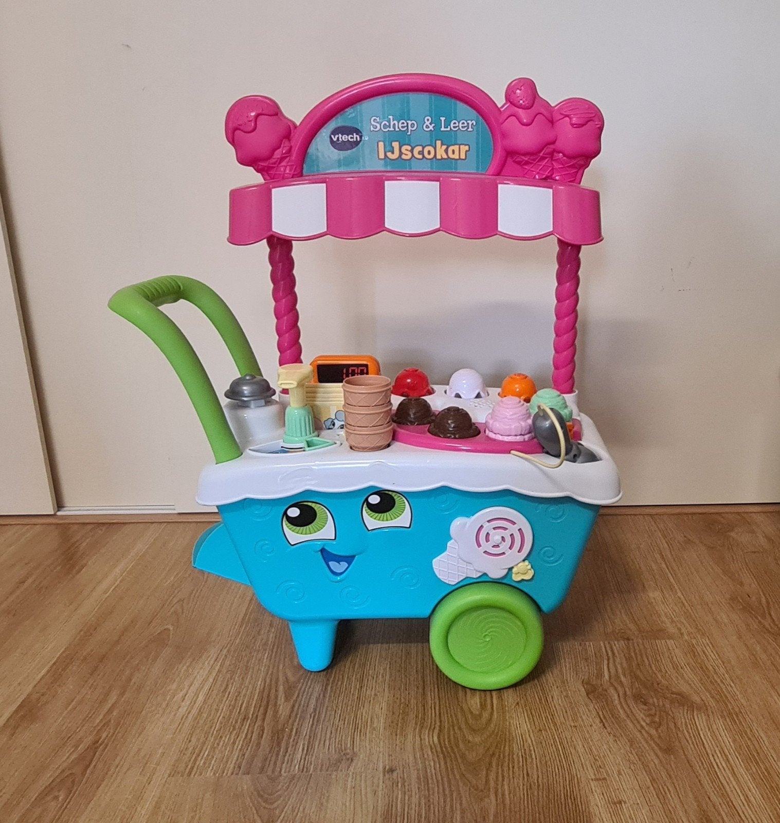 ijscokar vtech, Ophalen