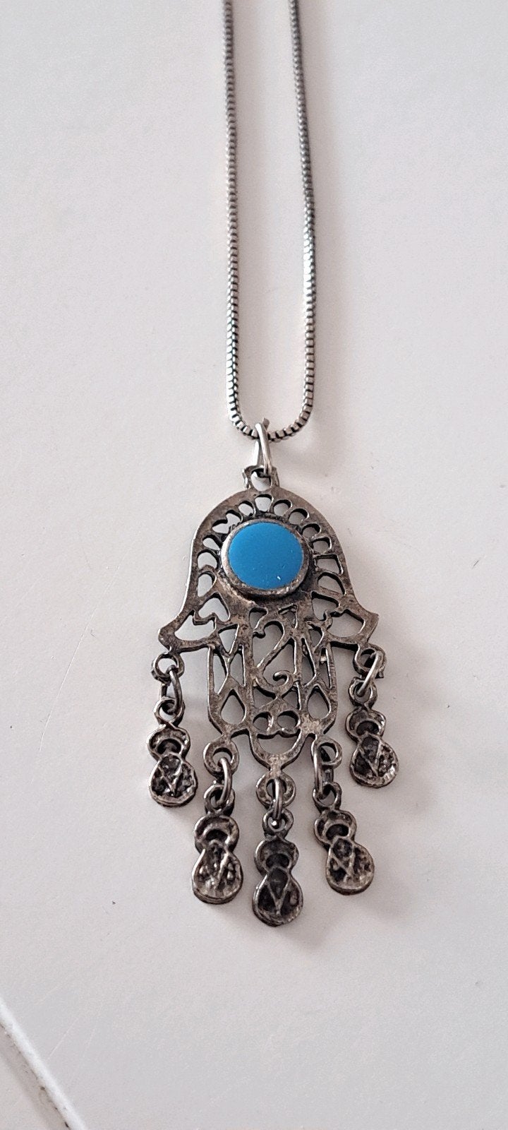 Ketting met Hamsa Hanger(hand van Fatima), Ophalen of Verzenden, Nieuw, Overige materialen